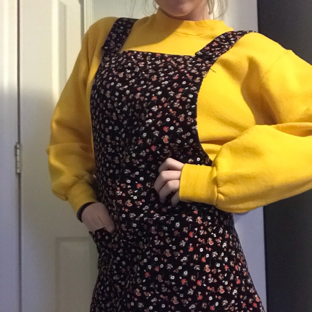 Corduroy smock dress